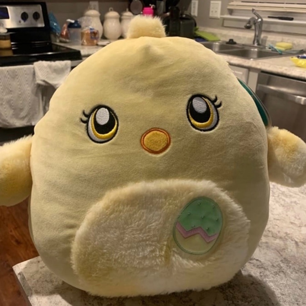 Squishmallows Aimee the Chick Egg Patch 12" Stuffed Plush Easter NWT
